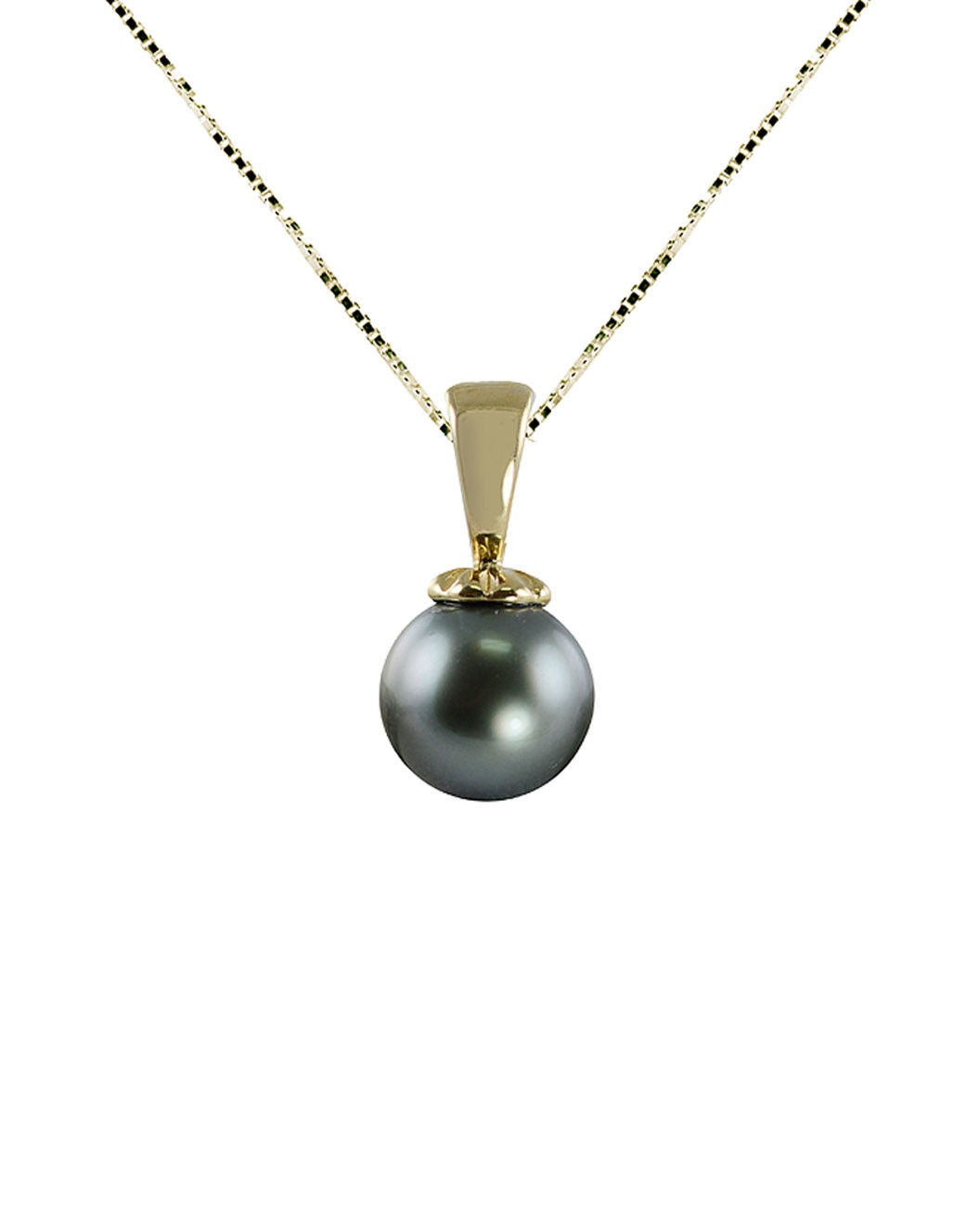 14K 8-9mm Tahitian Pearl Necklace