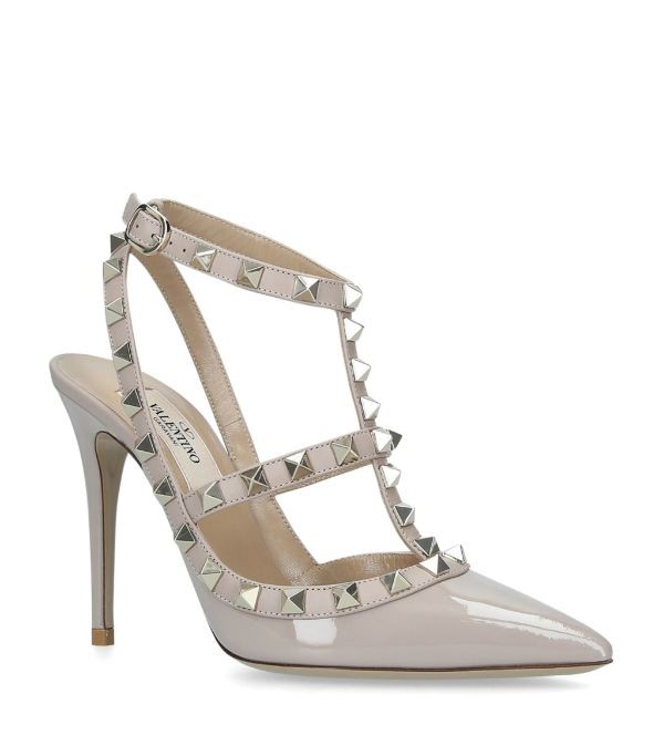 Valentino Garavani Leather Rockstud Pumps 100