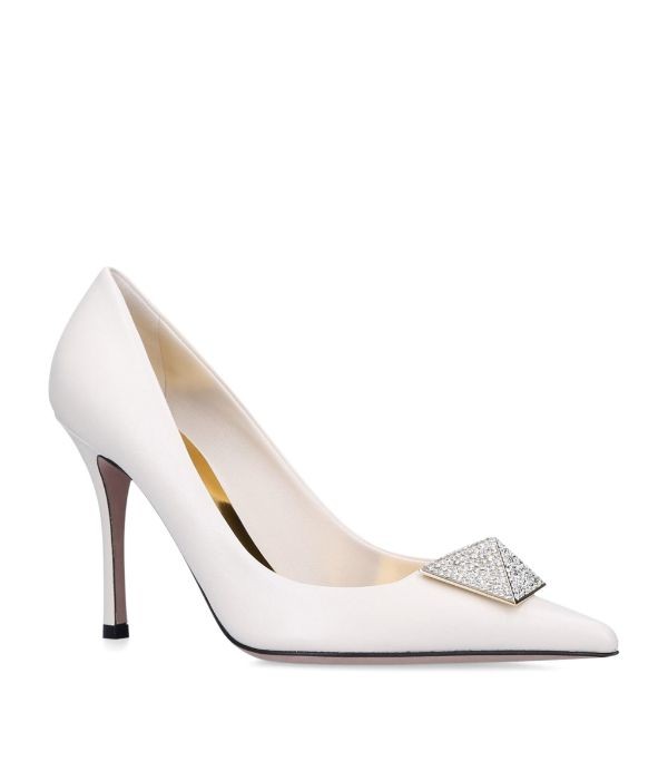 Valentino Garavani Leather One Stud Pumps 100