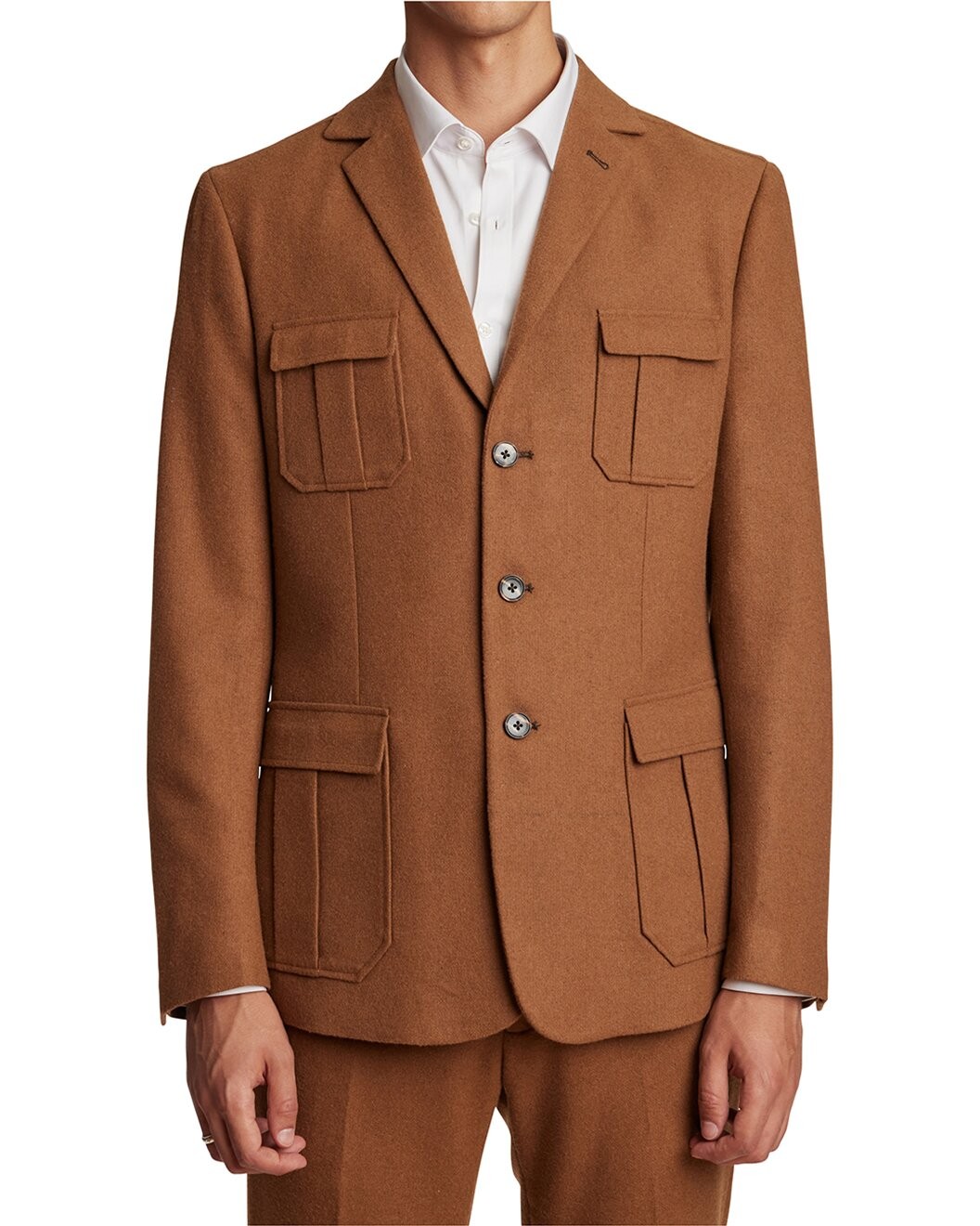 Field Slim Wool-Blend Military Jacket