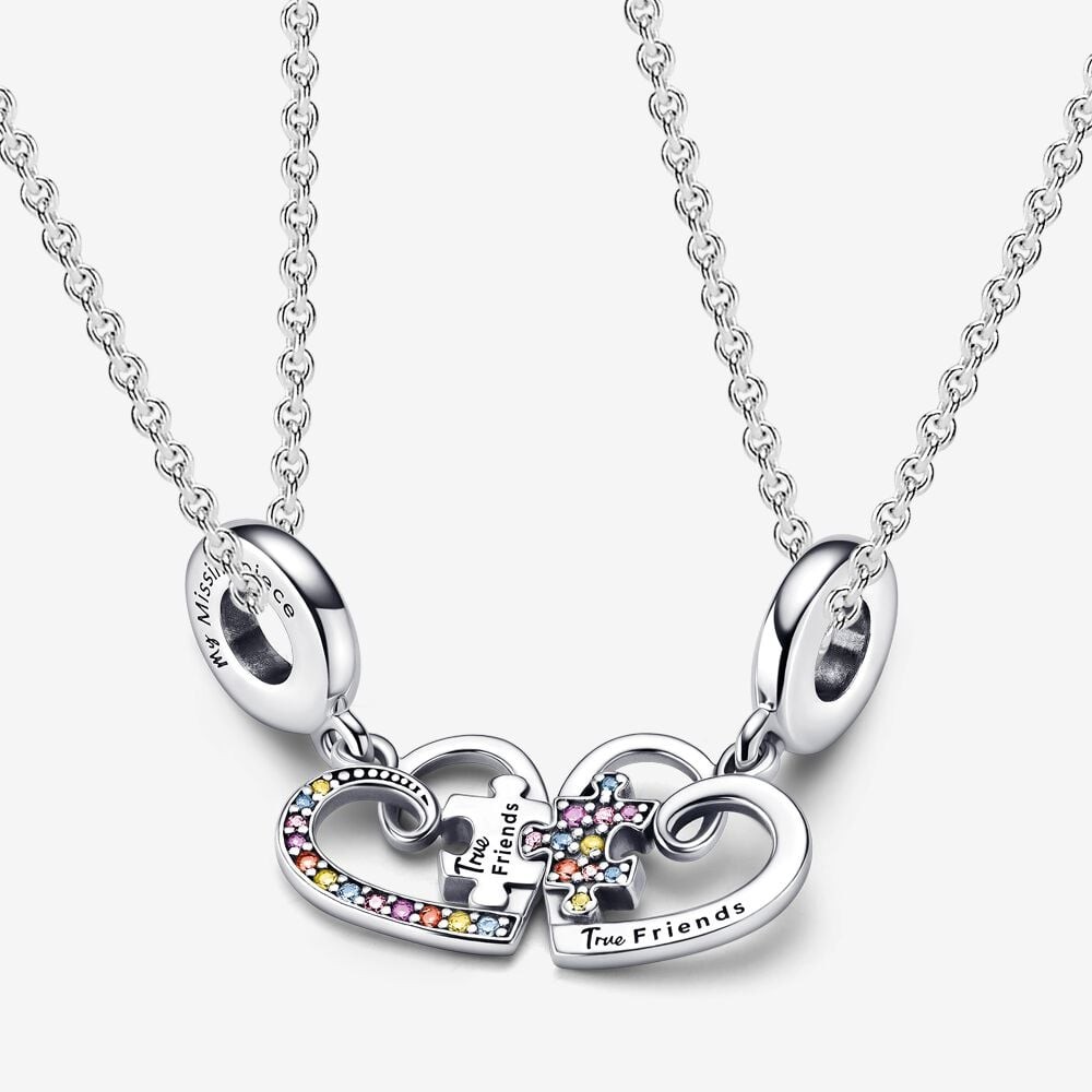 Puzzle Piece Spilttable Necklace Set