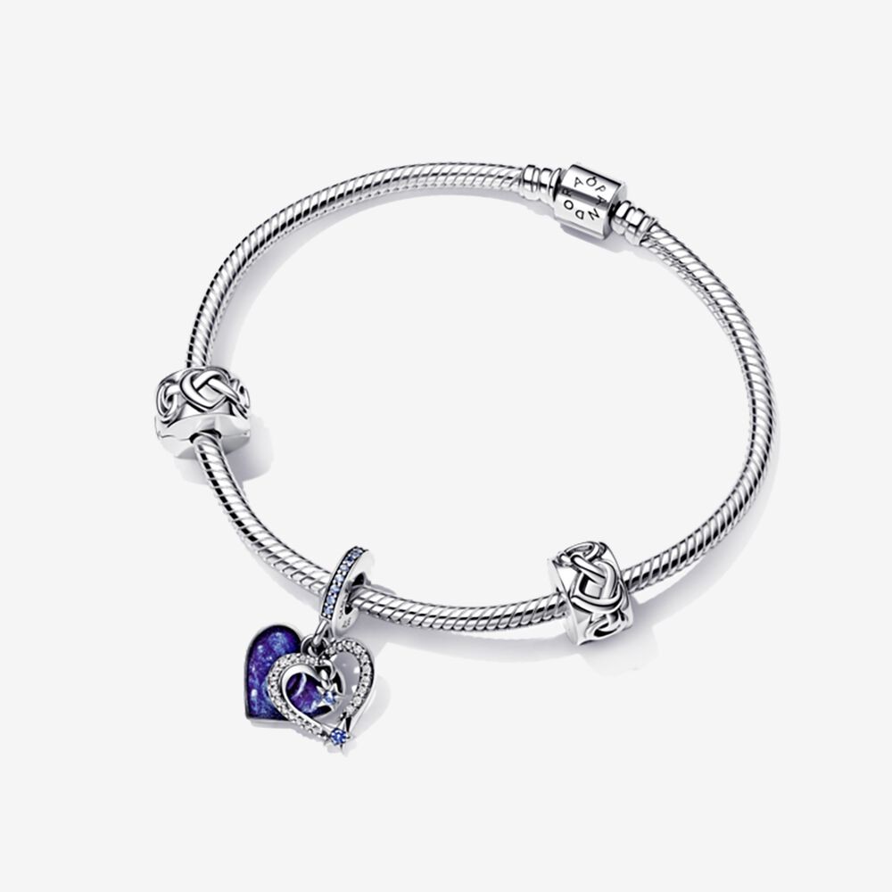 Shooting Stars Heart Bracelet Set