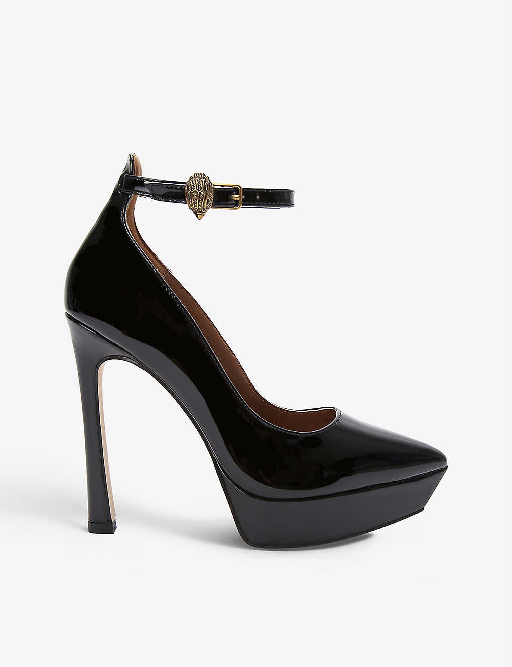 Shoreditch patent-leather court heels