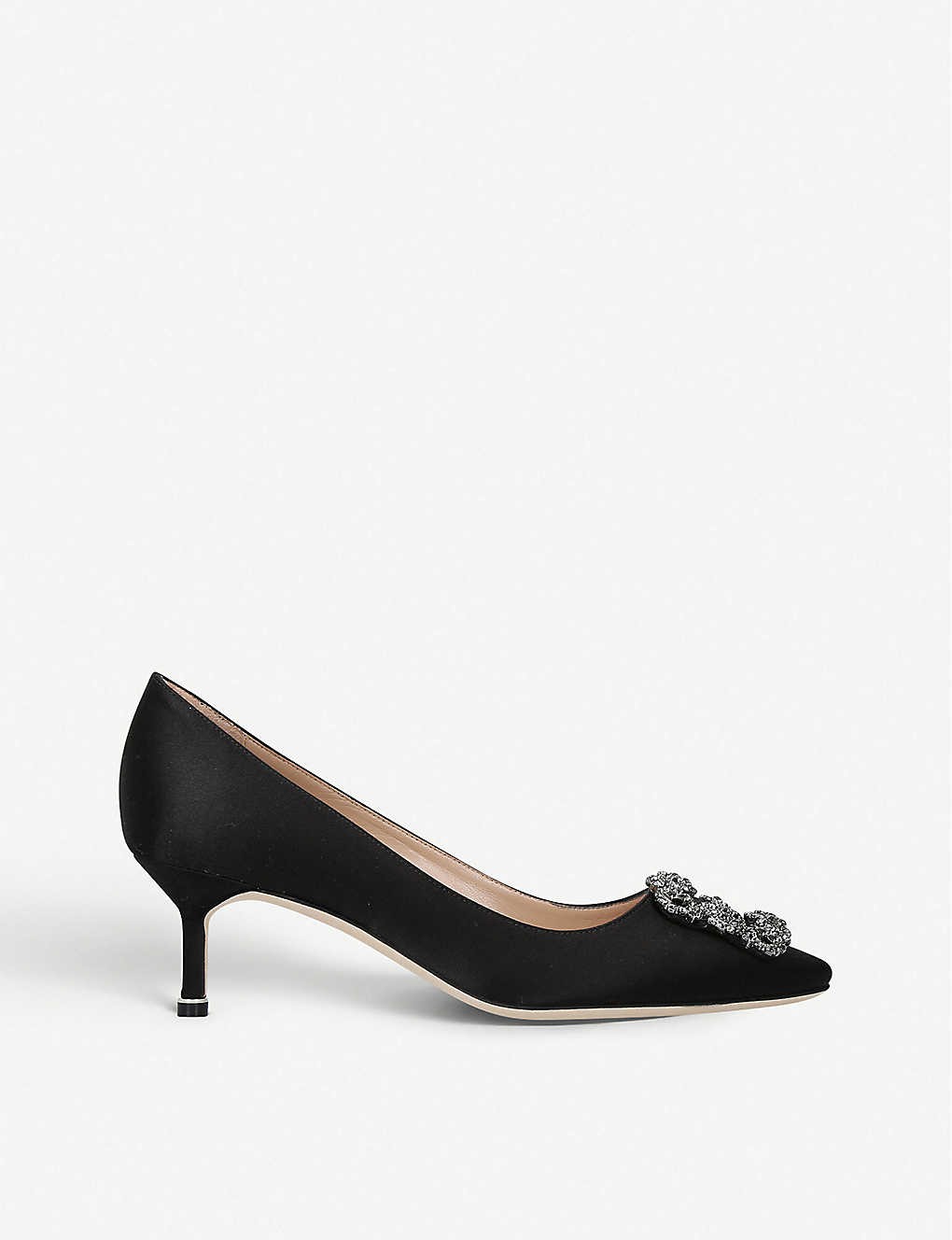 Hangisi 50 Swarovski crystal-embellished satin pumps