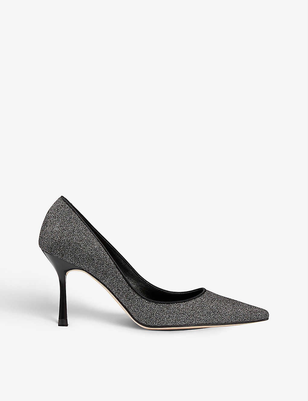 Leilani glitter-detail pointed-toe woven court shoes