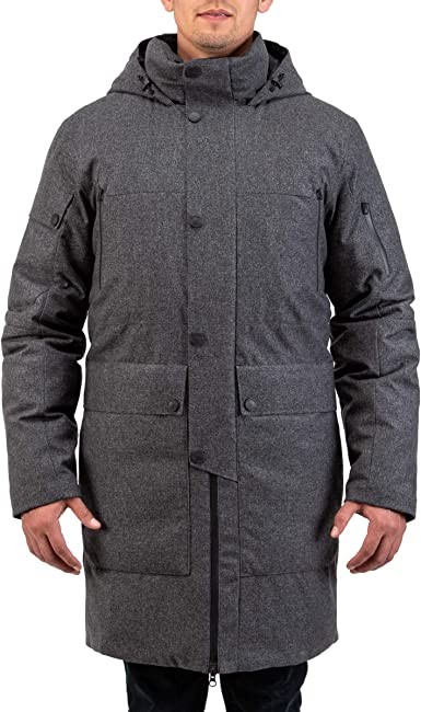Spyder Men’s Metro Gore-Tex Infinium Down Parka – Male Full-Zip Hooded Winter Jacket