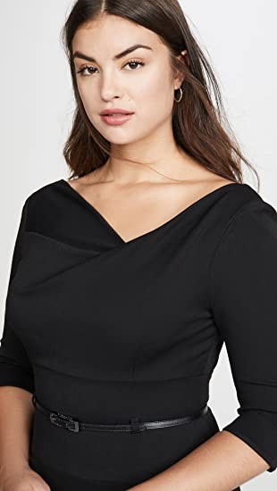 Black Halo Women's 3/4 Sleeve Jackie O Dress