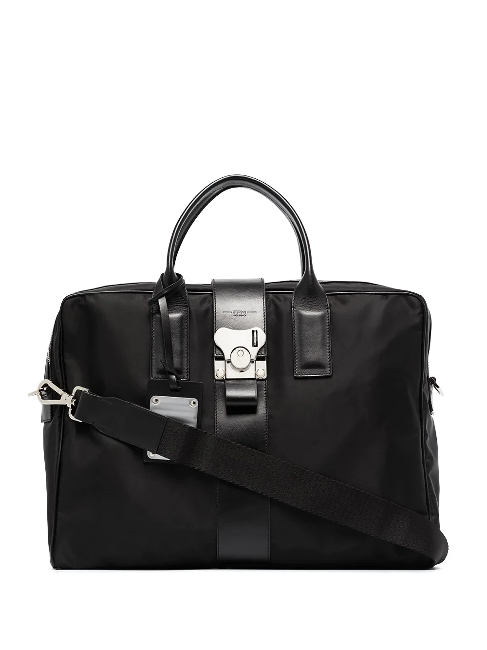 leather-trim briefcase