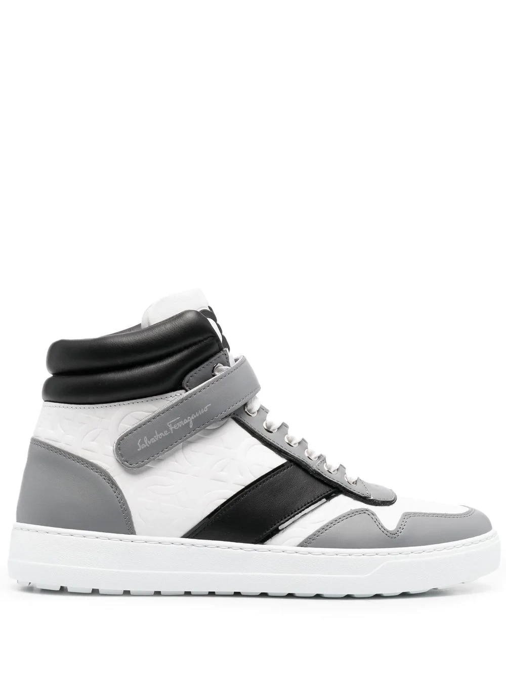 logo-print hi-top sneakers