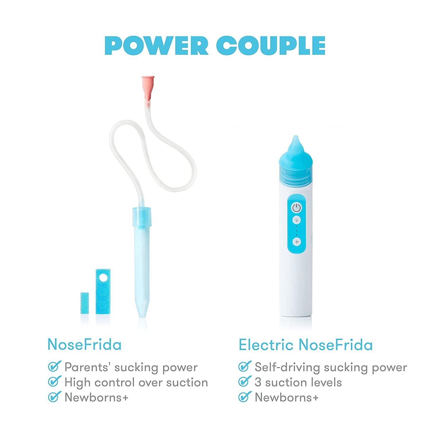 FridaBaby Electric NoseFrida | USB Rechargeable Nasal Aspirator with Different Levels of Suction by Frida Baby