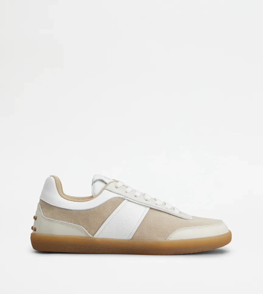 Tod's Tabs Sneakers in Smooth Leather and Suede