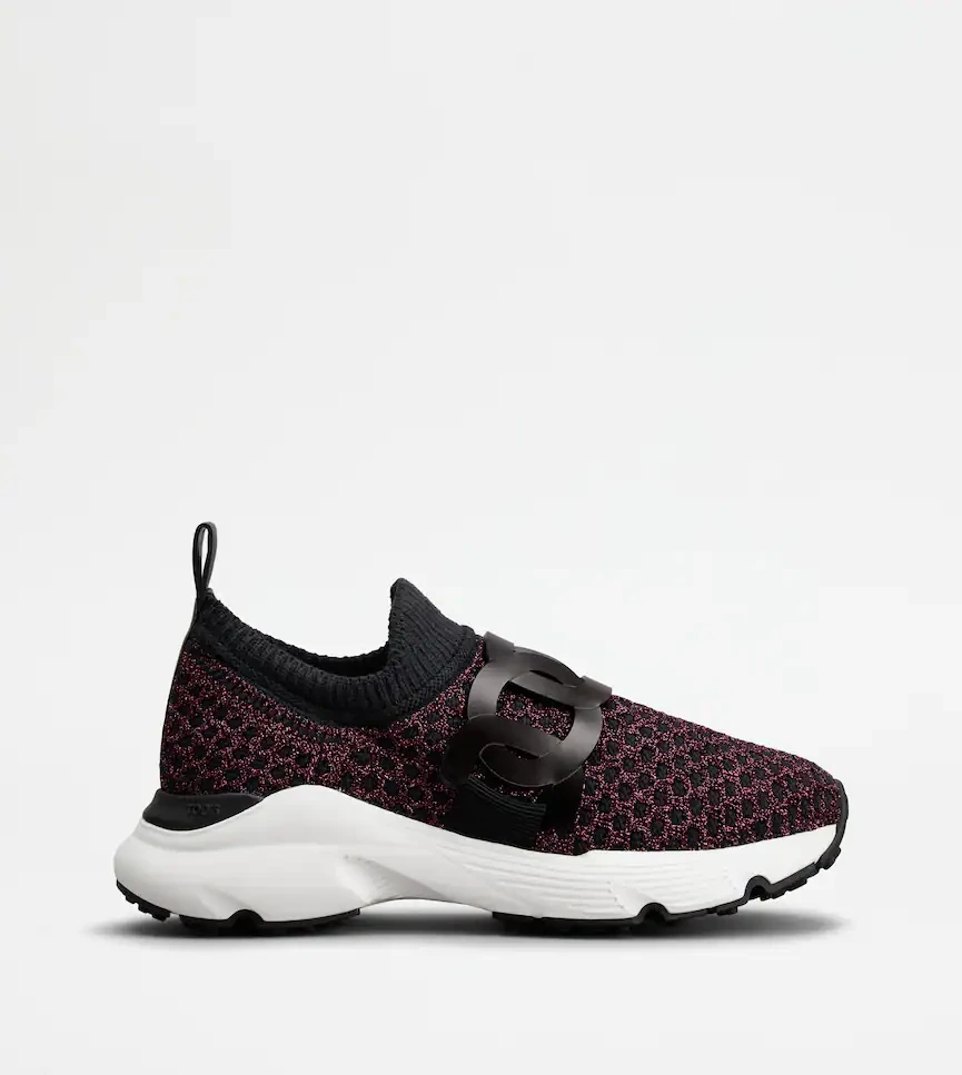 Kate Sneakers in Lurex Mix Technical Fabric