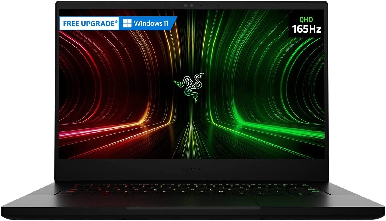 Razer Blade 14 Gaming Laptop: AMD Ryzen 9 5900HX 8 Core, NVIDIA GeForce RTX 3080, 14" QHD 165Hz, 16GB RAM, 1TB SSD - CNC Aluminum - Chroma RGB - THX Spatial Audio - Vapor Chamber Cooling