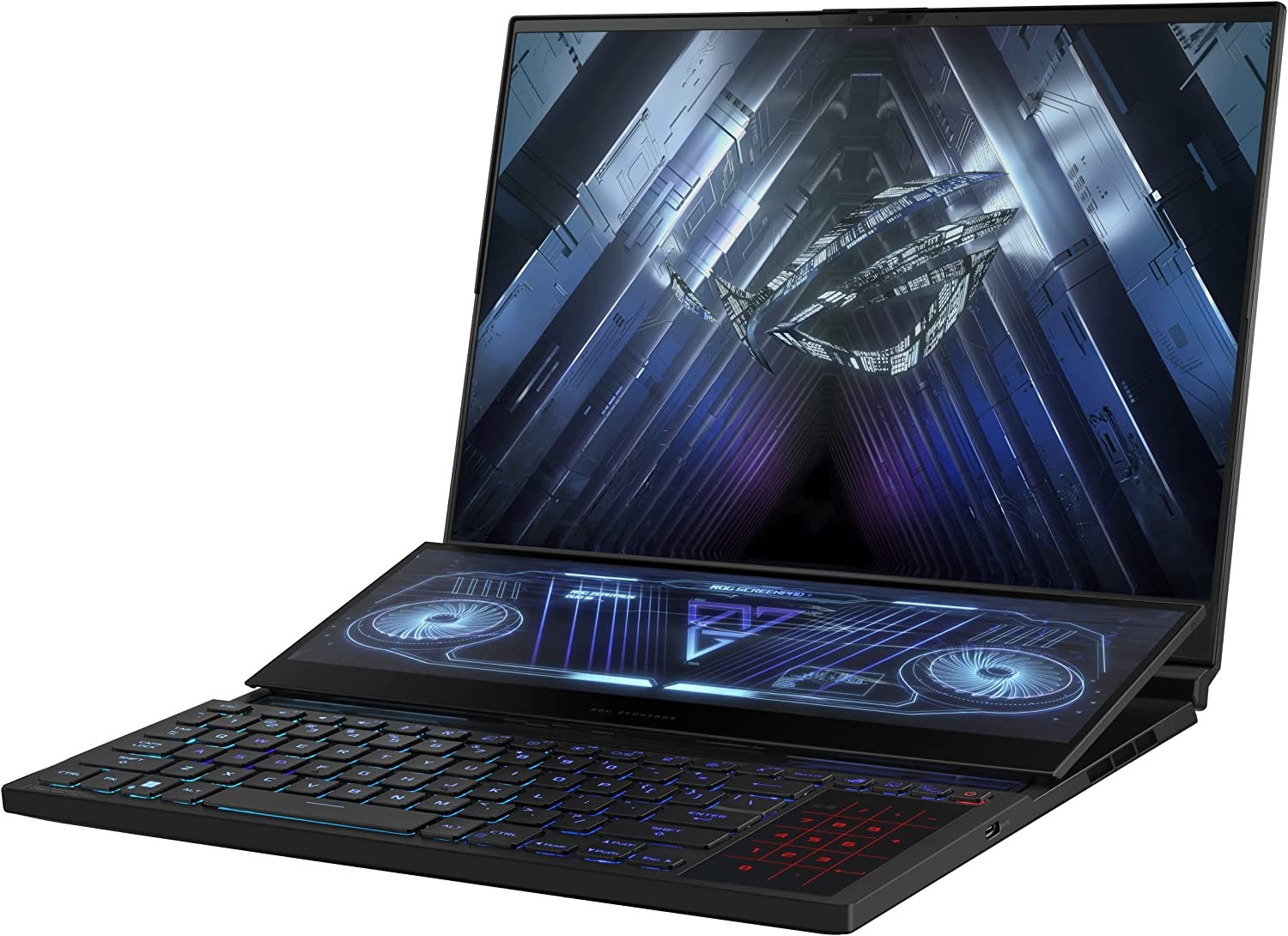 ASUS ROG Zephyrus Duo 16 (2022) Gaming Laptop, 16” 165Hz IPS Type WUXGA 16:10 Display, NVIDIA GeForce RTX 3060, AMD Ryzen 7 6800H, 16GB DDR5, 1TB SSD, Windows 11, GX650RM-ES74