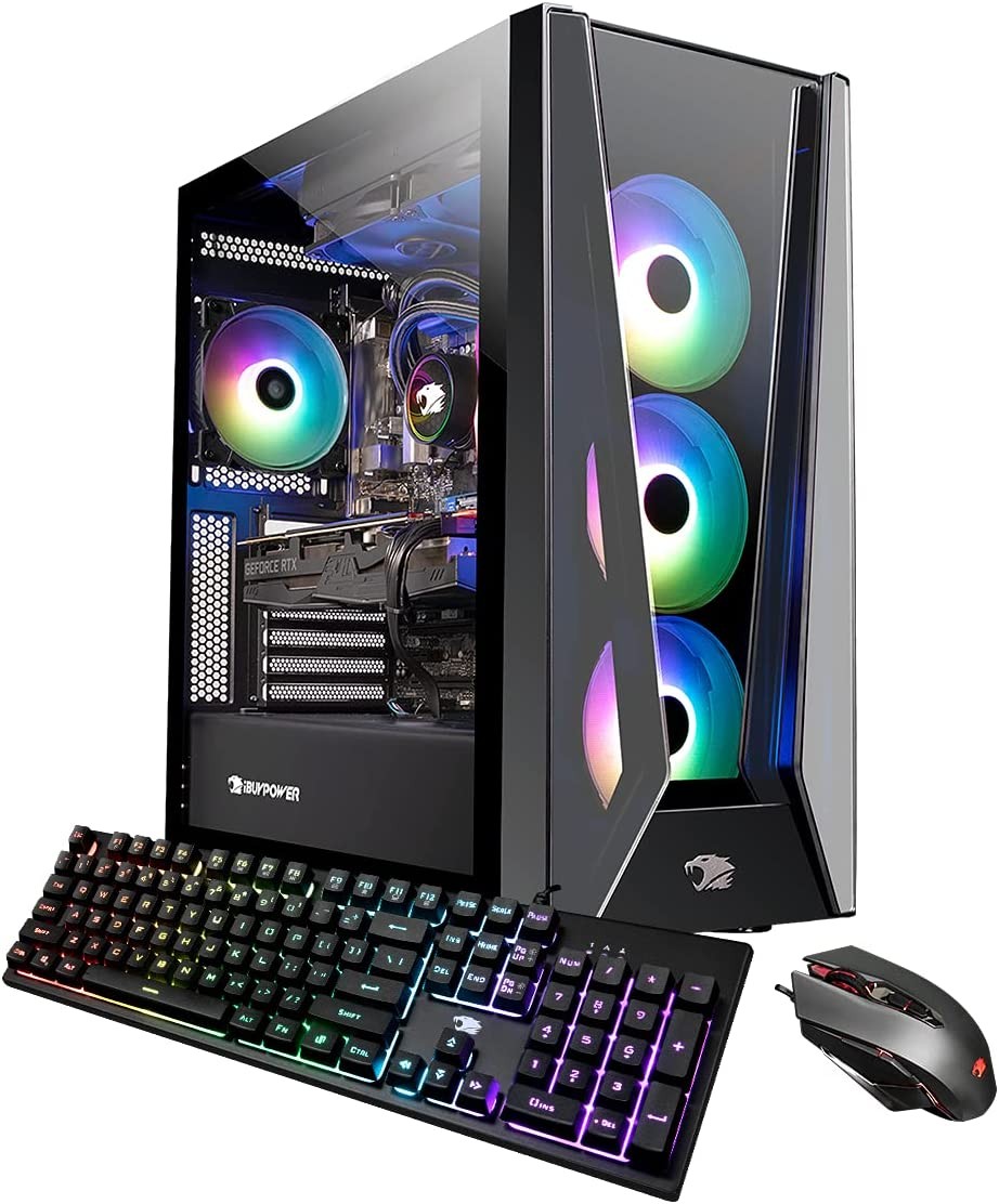 iBUYPOWER Pro Gaming PC Computer Desktop TraceMR 224i (Intel Core i9-11900KF 3.5 GHz, GeForce RTX 3090 24 GB, 32GB DDR4, 1 TB SSD   2 TB HDD, WiFi Ready, Windows 11 Home)