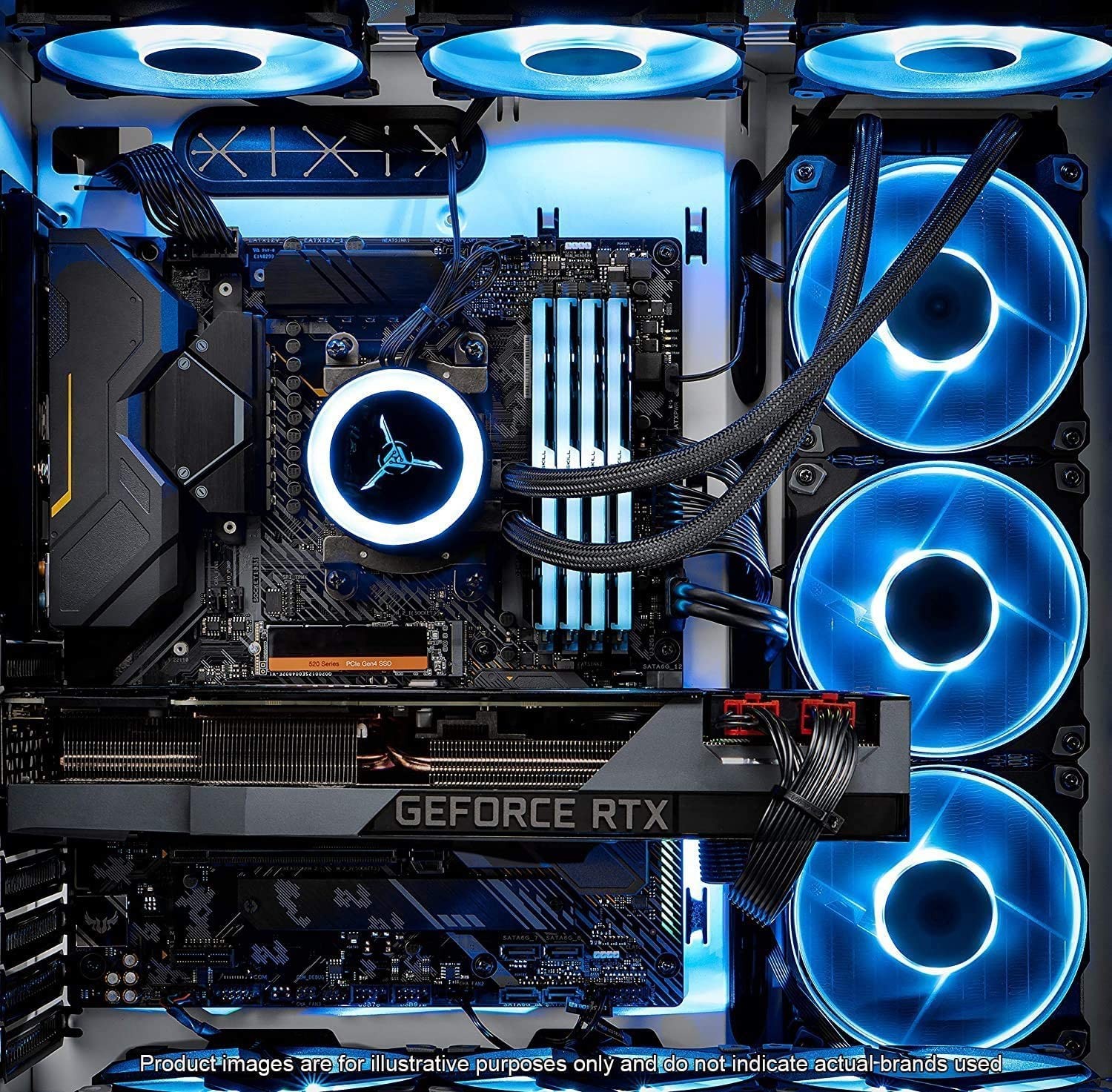 Skytech Prism II Gaming PC Desktop – AMD Ryzen 9 5900X 3.7 GHz, RTX 3090, 1TB NVME Gen4 SSD, 32G DDR4 3200, 850W Gold PSU, 360mm AIO, AC Wi-Fi, Windows 10 Home 64-bit