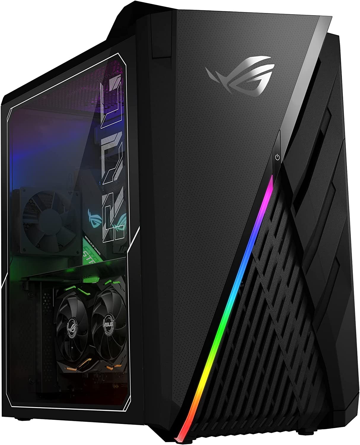 ASUS ROG Strix GA35 Gaming Desktop PC, GeForce RTX 3090, AMD Ryzen 9 5900X, 32GB DDR4 RAM, 1TB PCIe SSD   2TB HDD, Dual Hot-Swap SSD Bays, ROG Scope