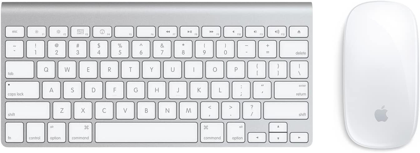 Apple Wireless Keyboard with Apple Magic Bluetooth Mouse (Renewed)