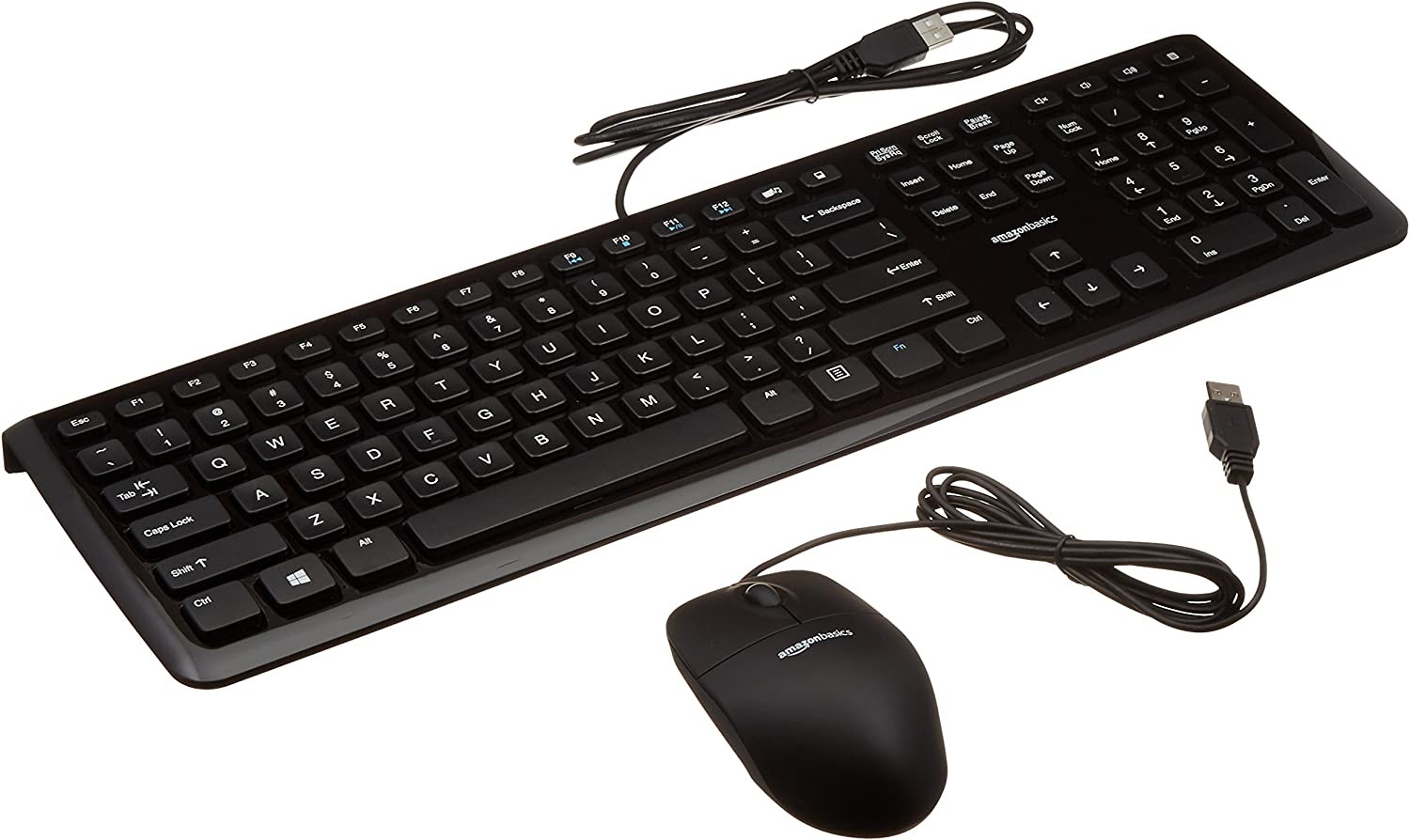 Amazon Basics Wired Computer Keyboard and Wired Mouse , 10-Pack