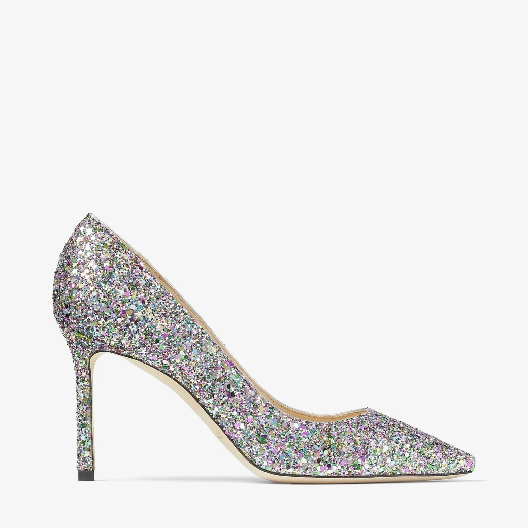 Confetti Coarse Glitter Fabric Pumps