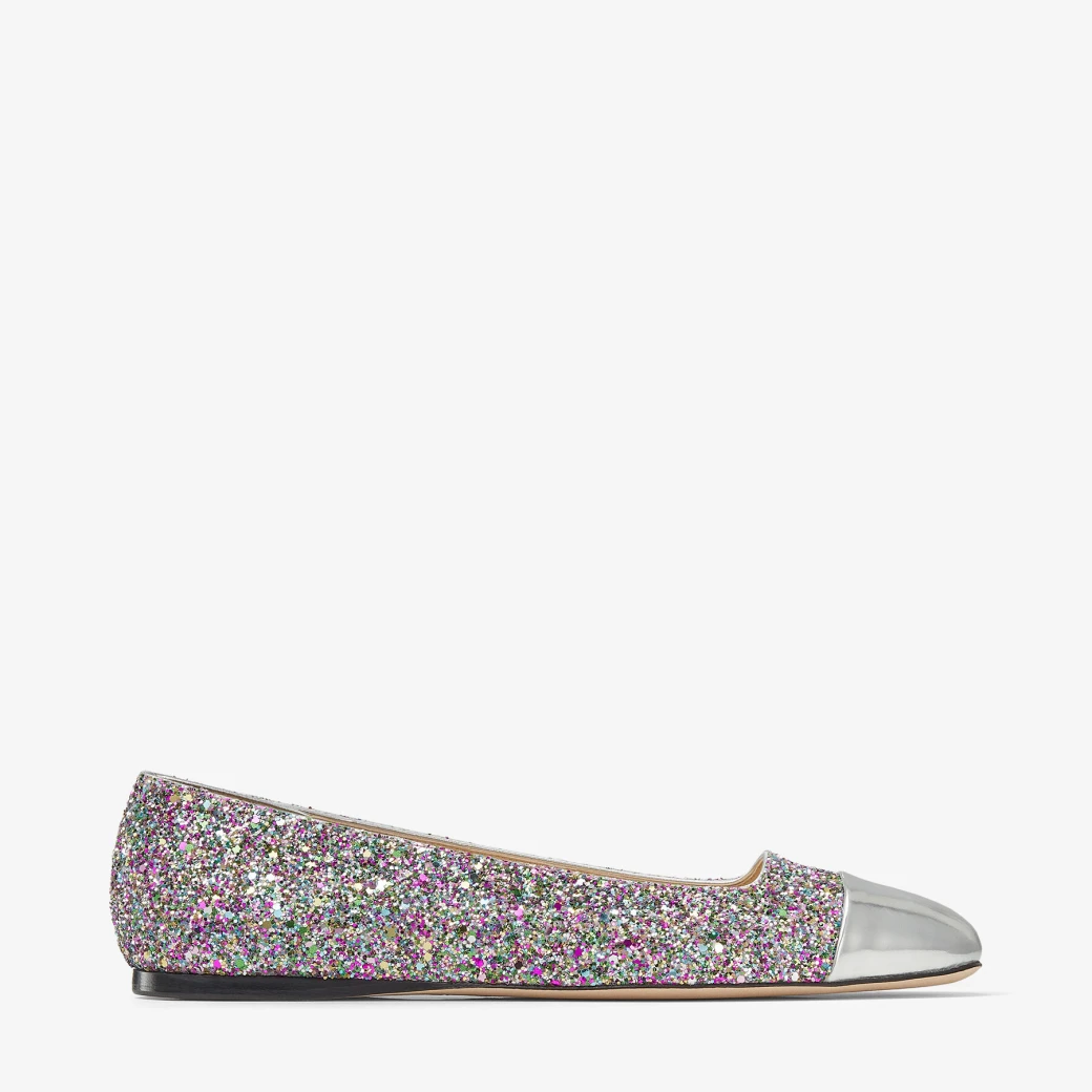 Confetti Coarse Glitter Fabric Flats