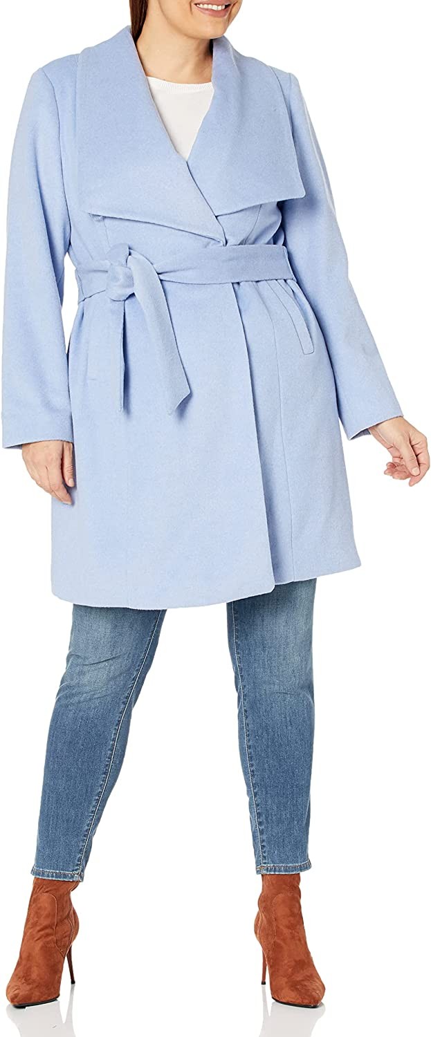 Cole Haan Women's Wool Slick Belted Coat