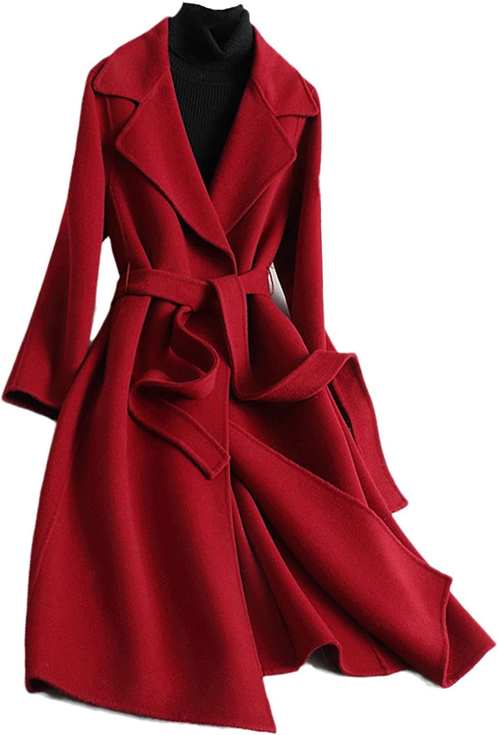 Autumn Coat Ladies Coat Cashmere Long Trench Coat Street Style Wool Coat