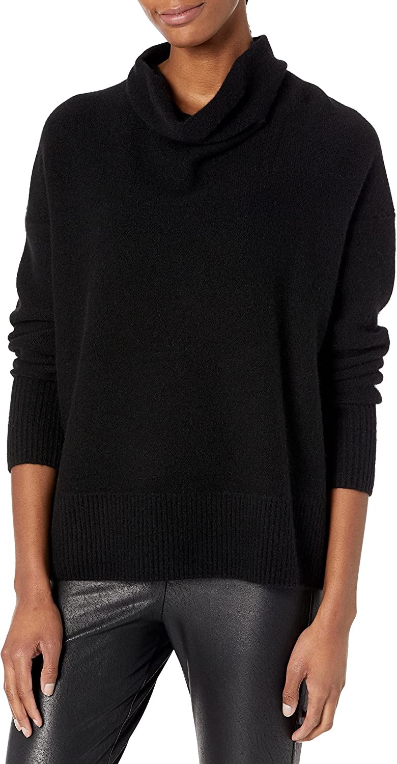 Vince Women's Boiled Cashmere Cowl Neck Pullover