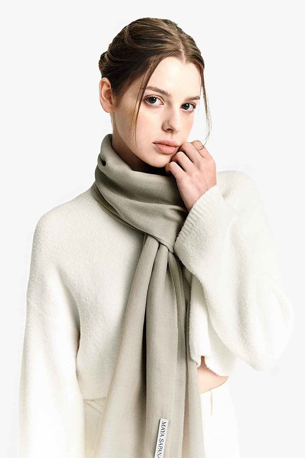 Maya Sapana 100% Cashmere from Himalaya – Prestige Woven Wrap Shawl Extra Large Scarf Stole for women