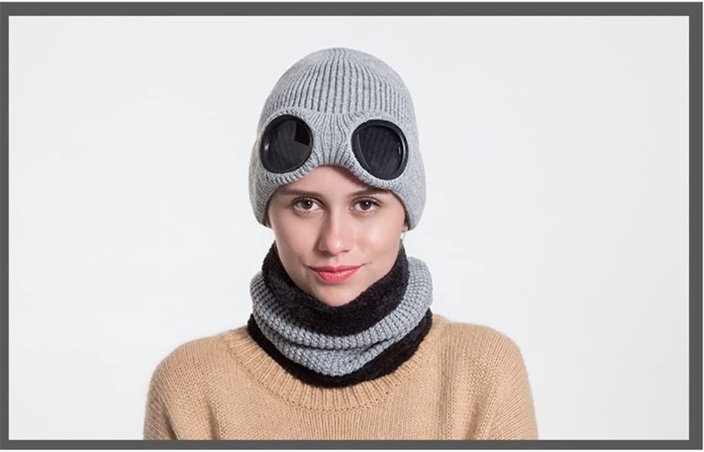 HTKLCZ Winter Women Beanies Hats Thick Warm Beanie Skullies Hat Female Outdoor Neckerchief Cap