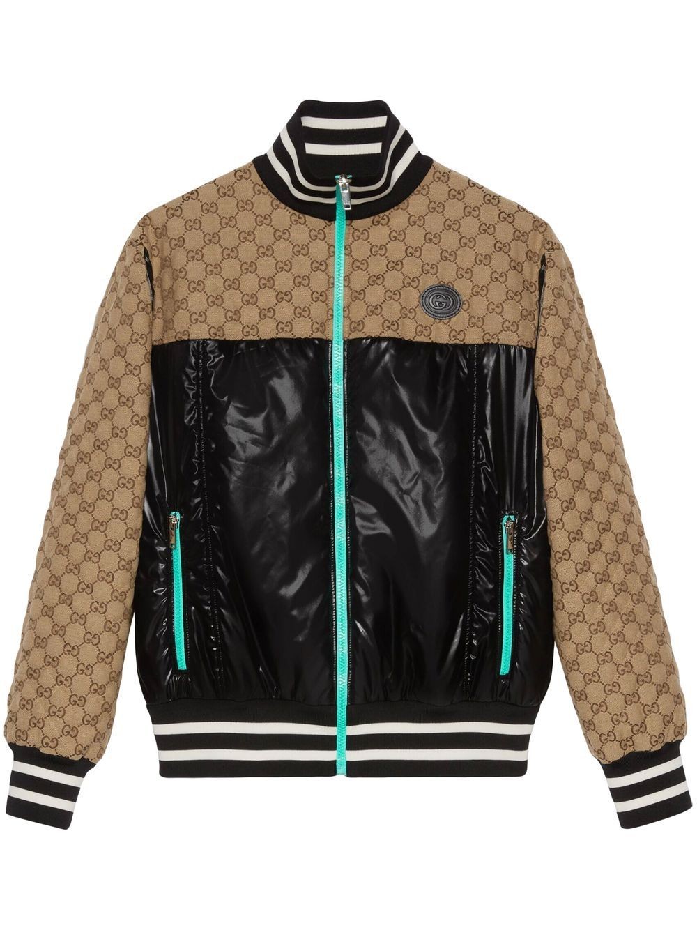 GG logo-pattern bomber jacket