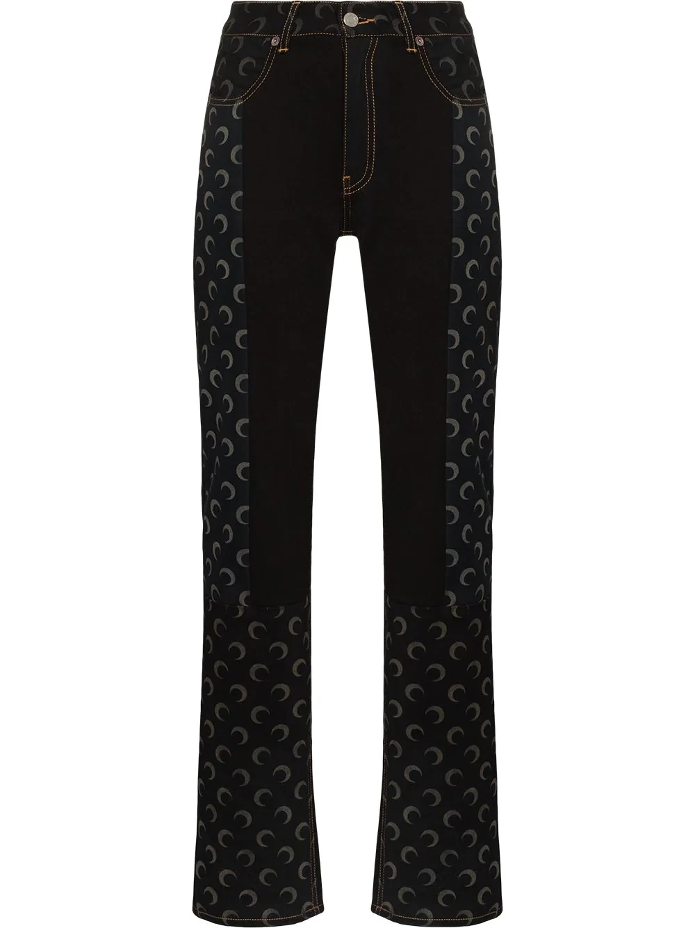 Regenerated moon straight-leg jeans