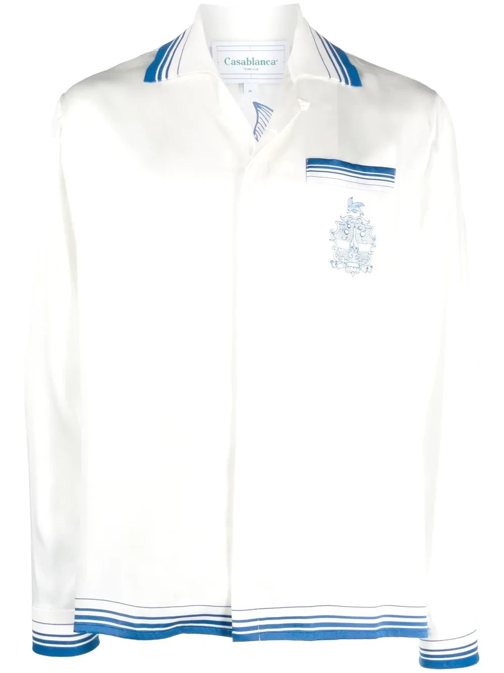 graphic-print long-sleeve shirt