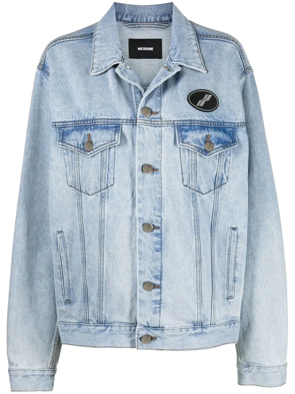 logo-patch denim jacket