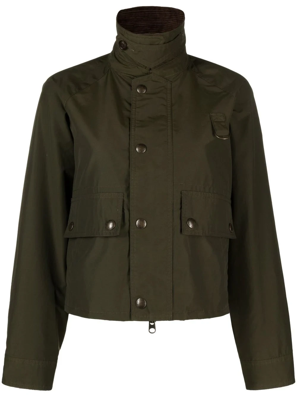 button-front utility jacket