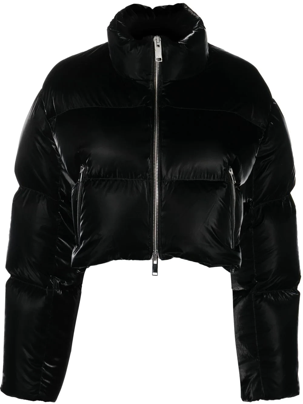 Fulman high-neck cropped puffer jacket