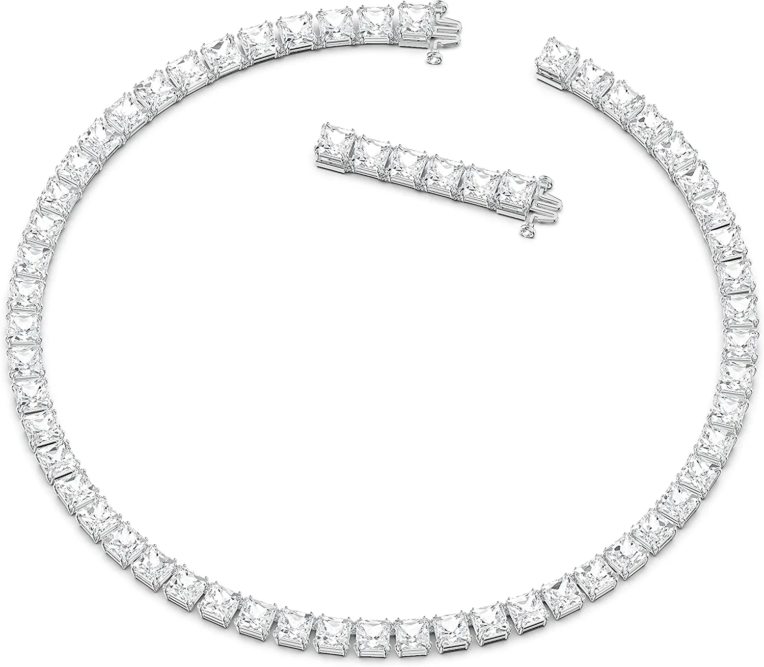 SWAROVSKI Millenia Crystal Jewelry Earrings and Necklace Collection, Clear Crystals, Rhodium Tone Finish