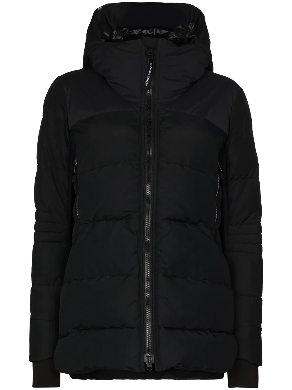 Hybridge hooded puffer jacket