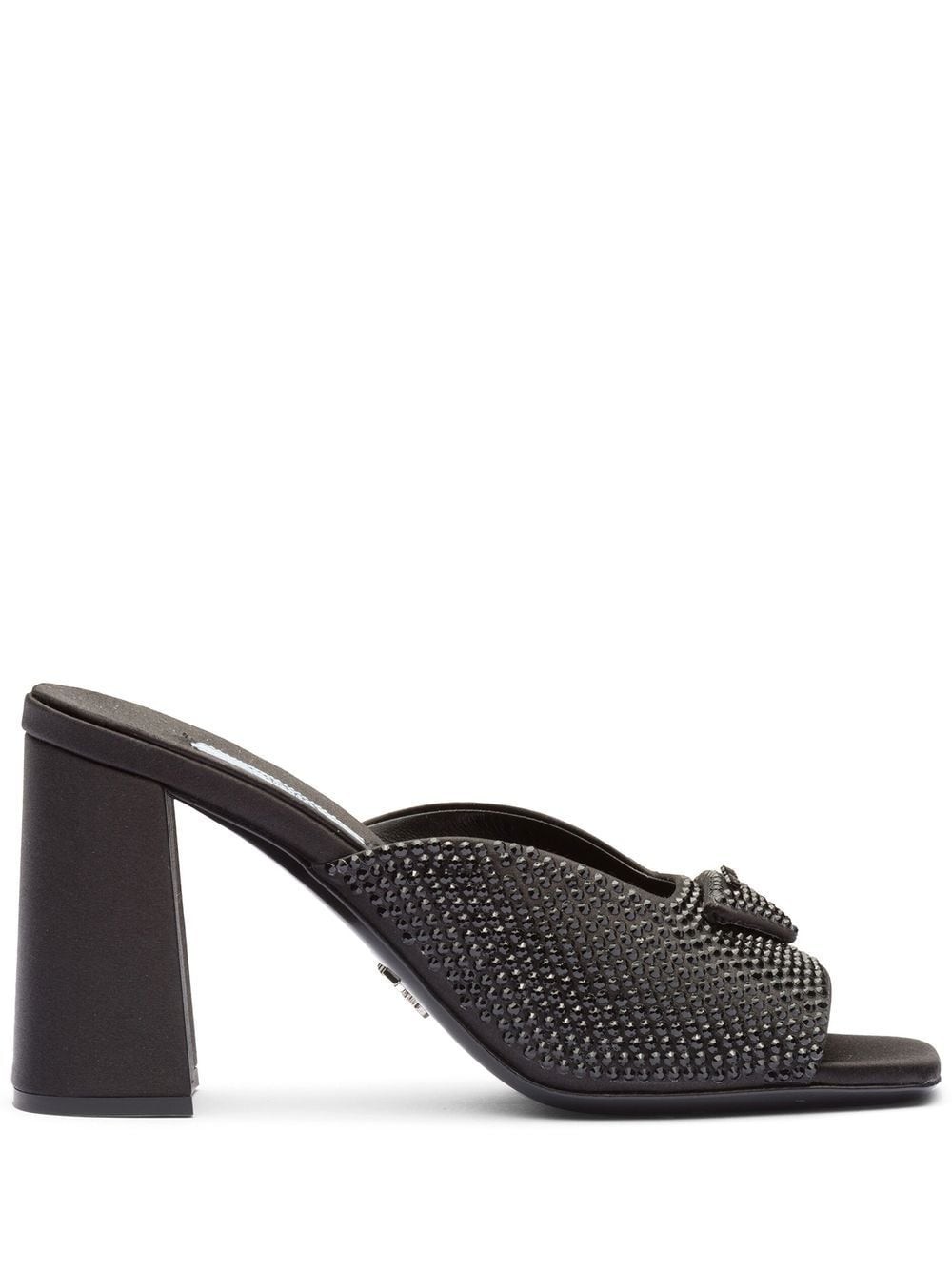 crystal-embellished mules