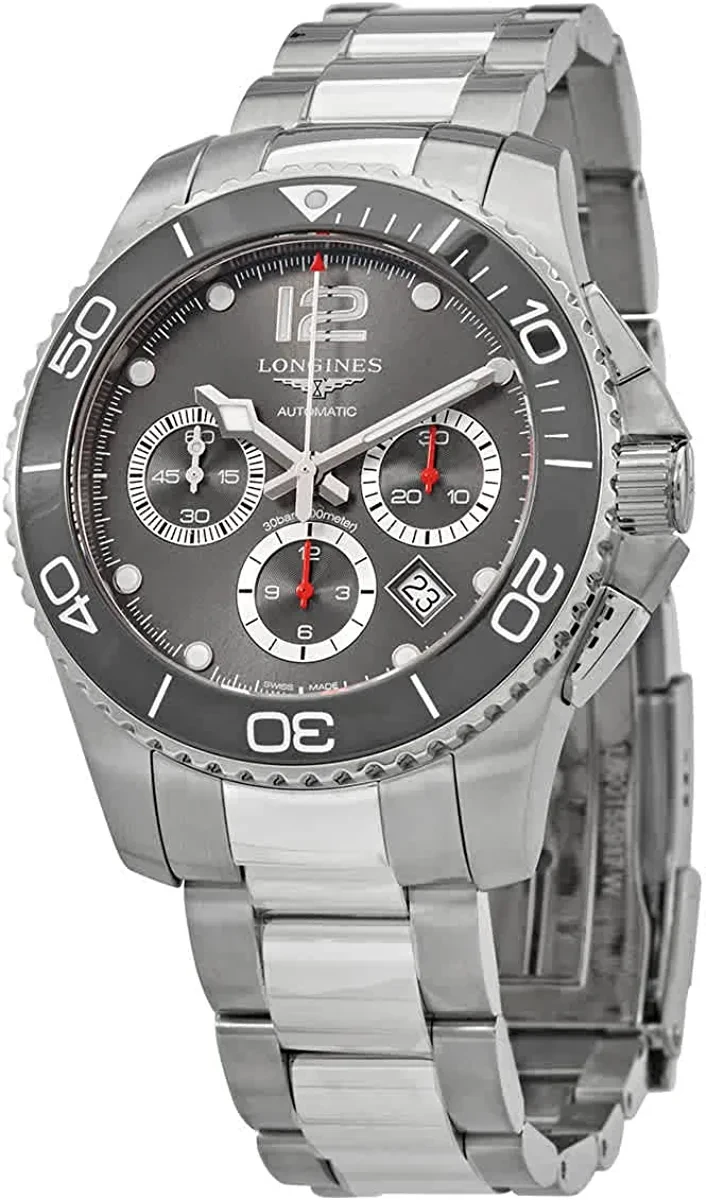 Longines HydroConquest Chronograph Automatic Grey Dial Men's Watch L3.883.4.76.6