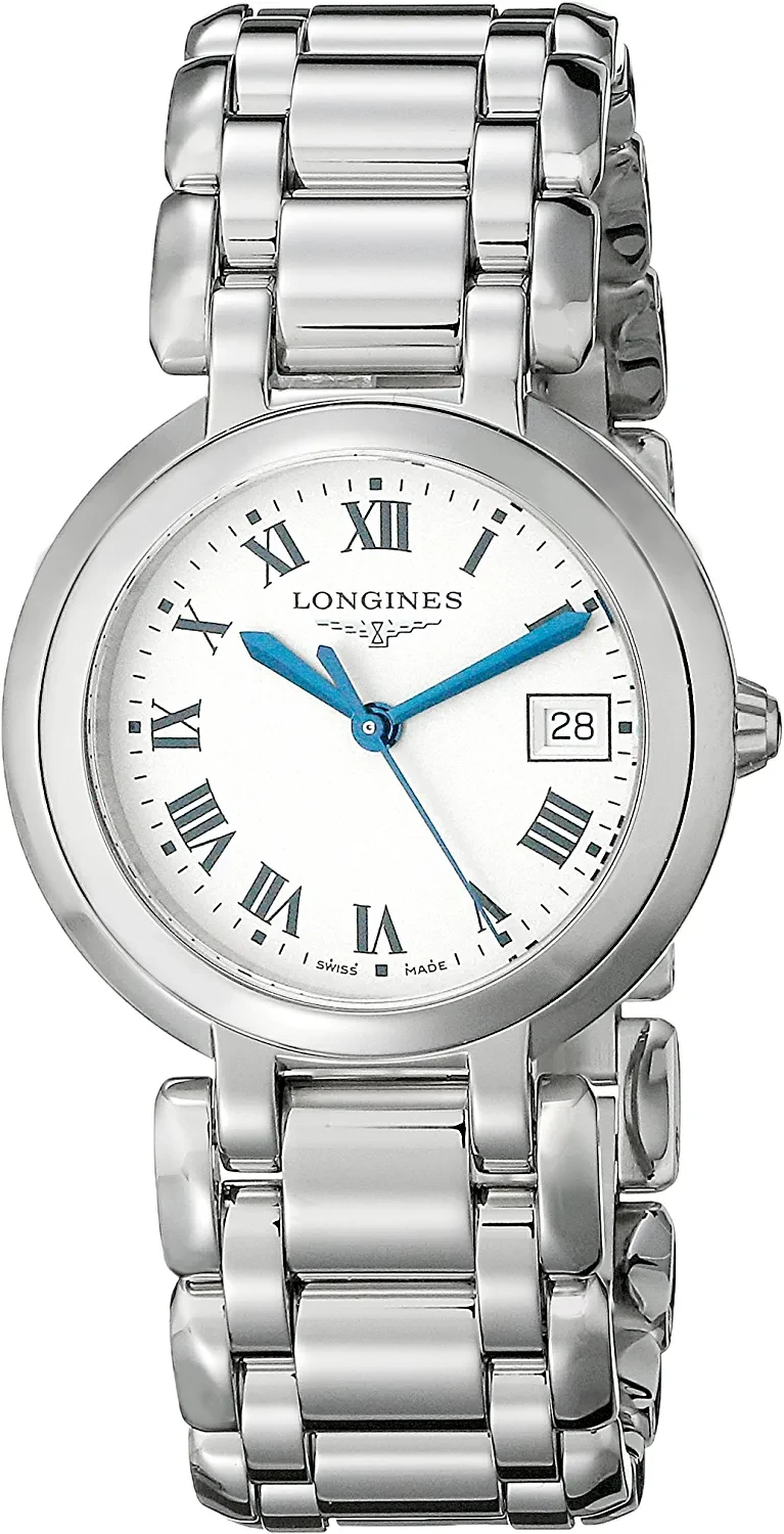 Longines Women's LNG81124716 PrimaLuna Silver Dial Watch