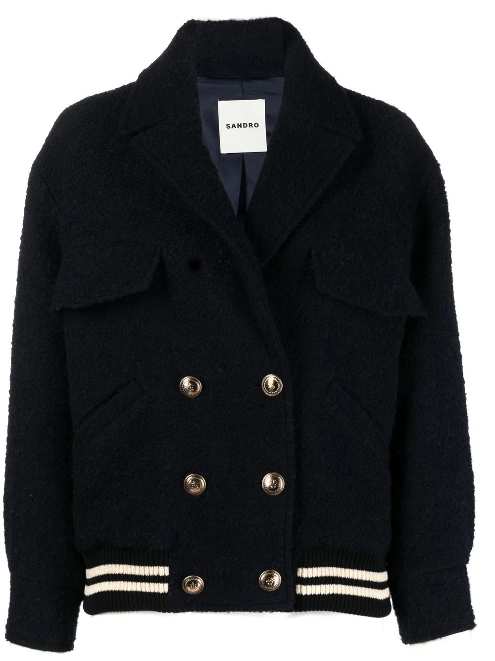 Cassie double-breasted bomber jacket