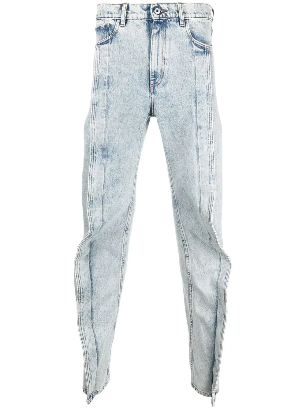 slim-cut banana jeans