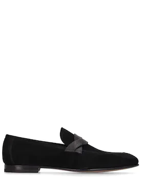 Suede loafers