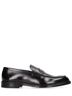 Leather loafers