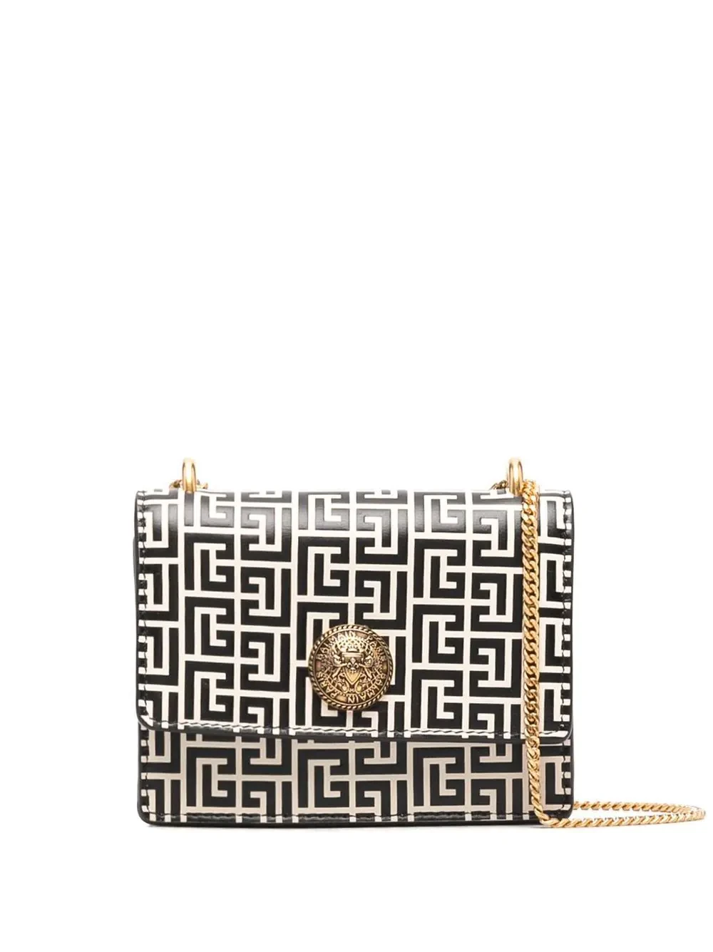 monogram-print mini bag