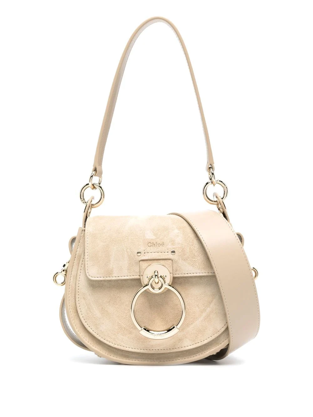Tess suede crossbody bag