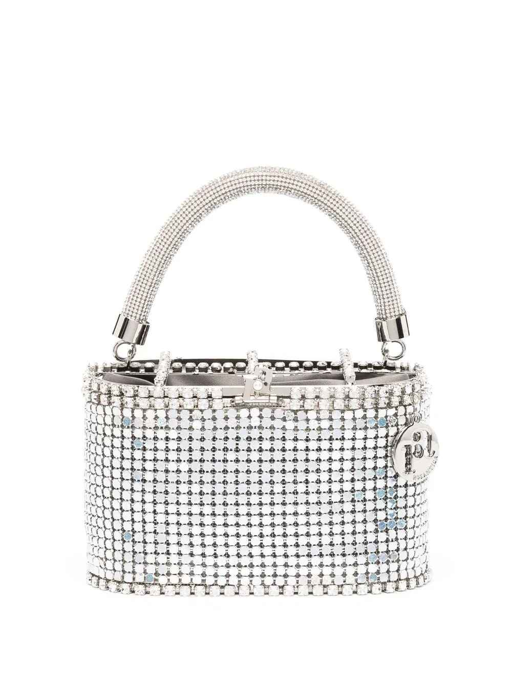 Mini crystal-embellished bag