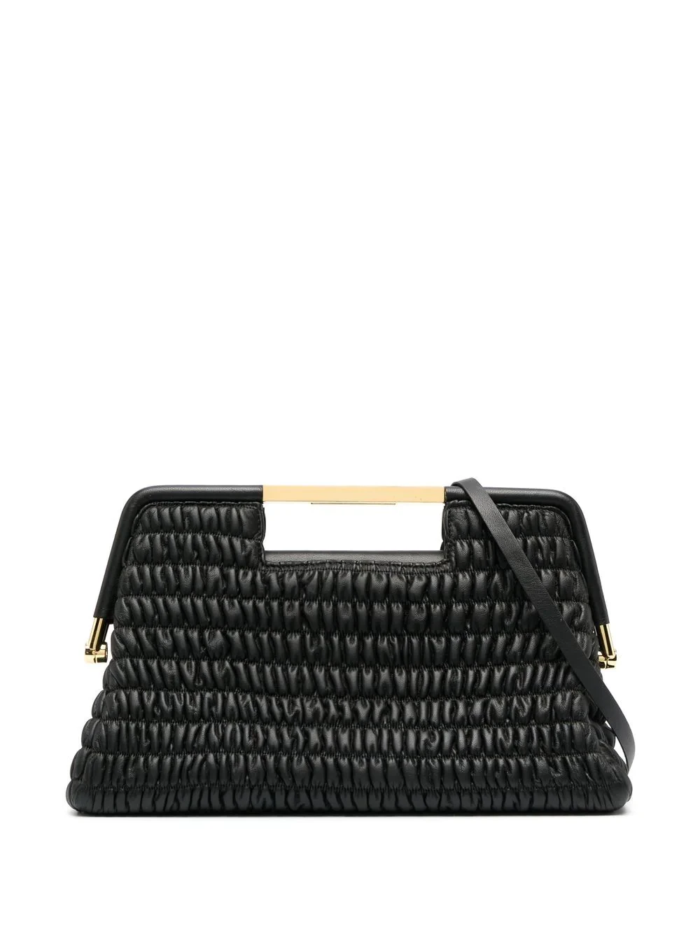 Seville matelassé leather clutch