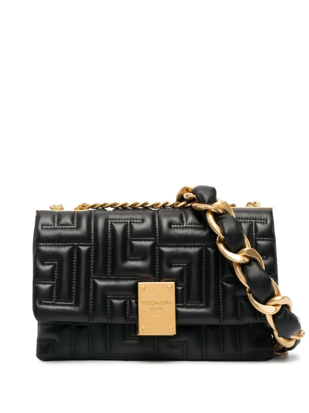 1945 quilted-finish shoulder bag